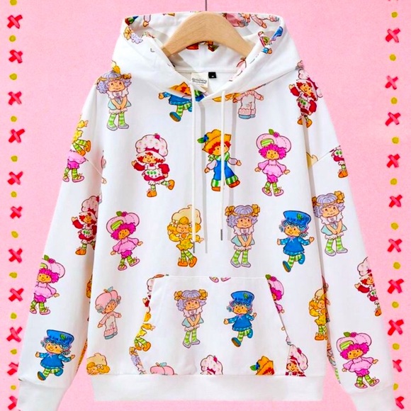 Strawberry 🍓 shortcake 🍰 adorable Hoodie nwot never worn! - Picture 1 of 6